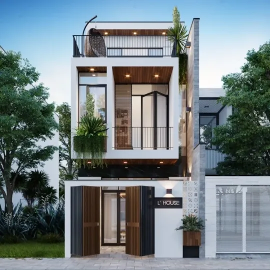 Thiết kế nhà phố đơn lập